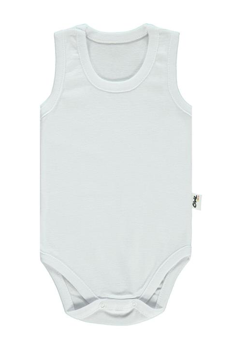 Civil Baby Unisex Bebek Beyaz Çıtçıtlı Body