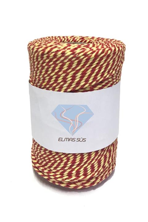 E Elmas Iki Renkli Paket Ipi Sarı  Kırmızı