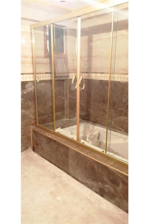 ayzaduş 140 Cm Gold Profil 5mm Şeffaf Duşakabin