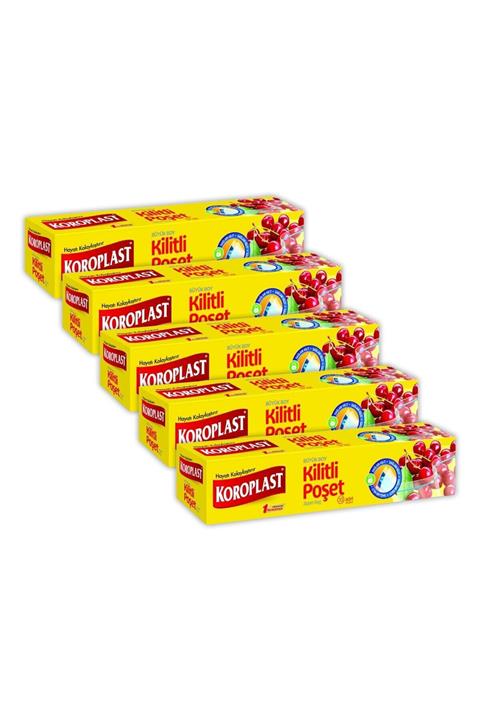 Koroplast Kilitli Poşet Büyük Boy 26x28 Cm 10 Adet - 5'li