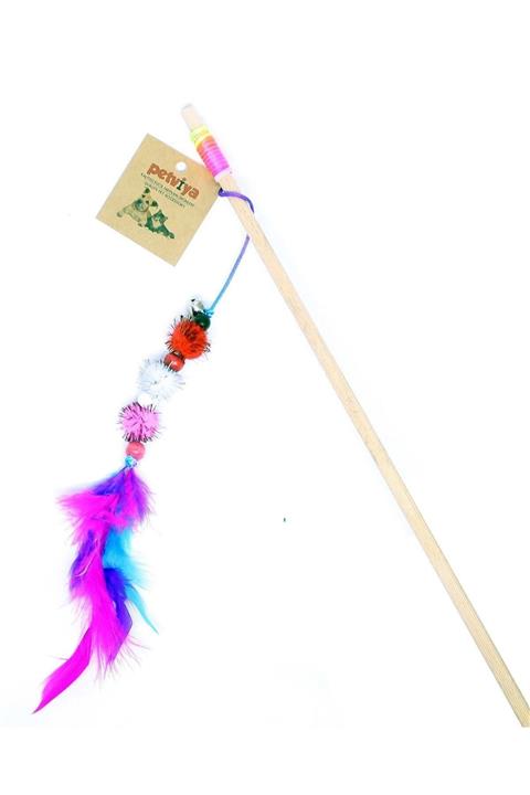 petviya Ponponlu ve Tüylü Kedi Oltası 50 cm