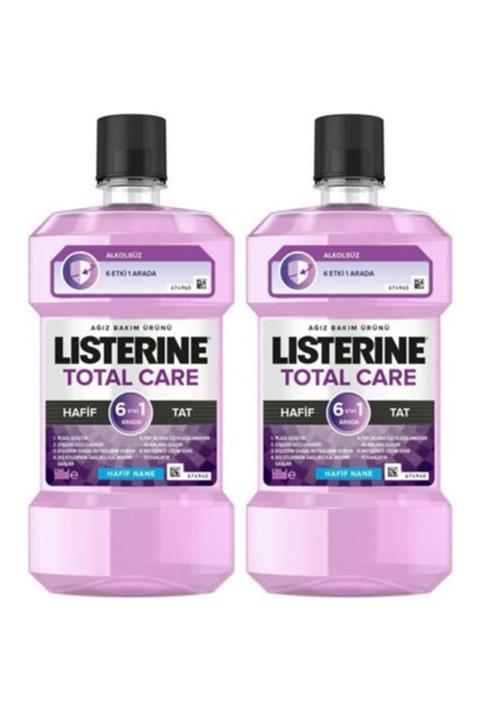 Listerine Total Care Hafif Nane Alkolsüz 500 Ml X 2 Adet
