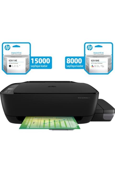 HP Ink Tank Wireless 415 Fotokopi + Tarayıcı + Wı-fı Mürekkep Püskürtmeli Tanklı Yazıcı Z4b53a