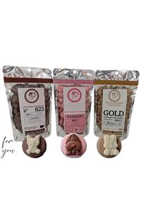 Callebaut Sütlü Çikolata 100 gr Çilekli Çikolata 100 gr Karamelli Çikolata 100 gr