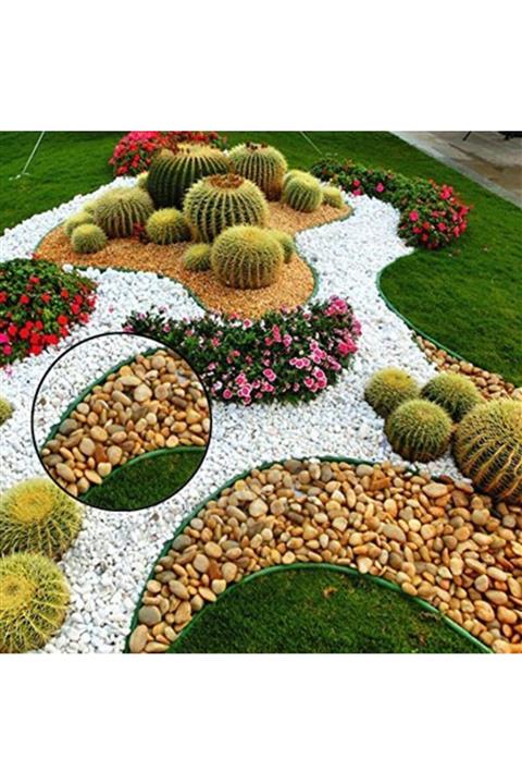 Asenya Çim Ayırıcı 20 Metre Çim Sınırlayıcı Taş Toprak Ayıracı Çim Taş Toprak Bariyeri