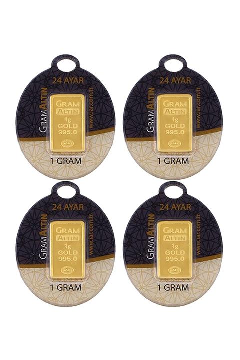 Tuğrul Kuyumculuk 4 Adet 1 Gr 24 Ayar Gram Altın G000044
