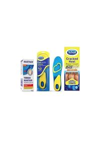 Scholl Erkeklere Özel Tabanlık+keratin Içerikli Topuk Çatlak Kremi 60 Ml+tırnak Mantarı Tedavi Jeli