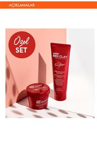 Missha Gözenekli Ciltler İçin Amazon Kili Maske ve Temizleyici Set (110ml+120ml) Amazon Red Clay Pore