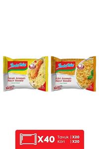 İndomie Indomie 40'lı Mix (tavuk - Köri) Hazır Noodle Paket