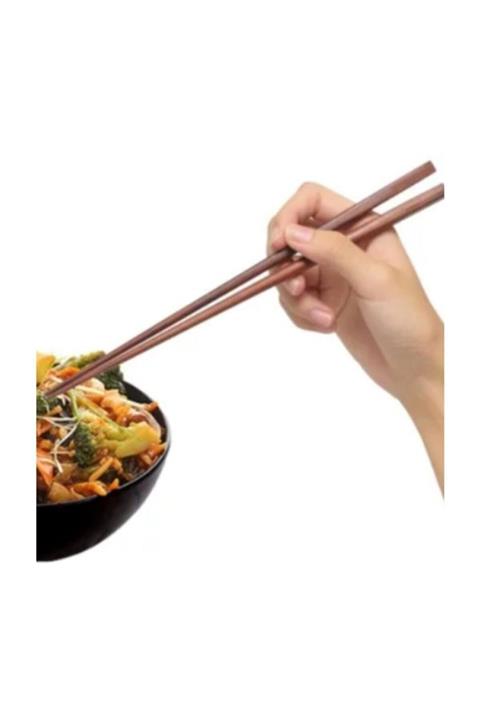 MOBGİFT Bambu Ahşap Çin Çubukları - Bamboo Chopsticks - 10 Çift