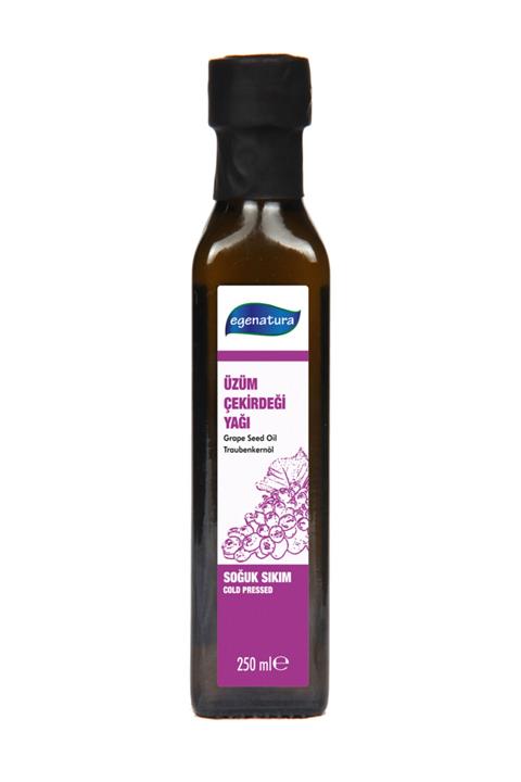 egenatura Üzüm Çekirdeği Yağı 250 Ml - Soğuk Sıkım & Cam Şişe