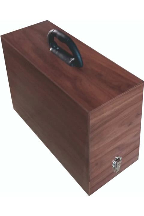 SİNGER Dikiş Makinesi Çantası Ahşap Mdf Lam Üretimdir.