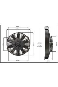 STAR MOTOR COMPANY 9 Inch 120 Wat 12 Volt Emici Fan