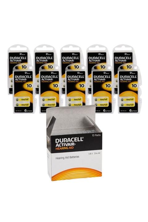 Duracell 10 Numara Işitme Cihazı Pili