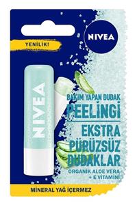 Nivea Aloe Vera Bakım Yapan Dudak Peelingi 5,5 ml