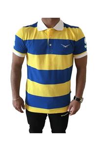 Fenerium Erkek Sarı Lacivert Fenerbahçe Polo Yaka Lisanslı T-shirt