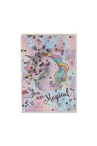 PASİFİK HOME Büyük Boy Simli Ve Sulu Kapaklı Defter (unicorn You Are Magical)