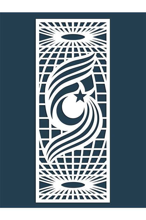 Liar Dekor Liar Ahşap Seperatör (Paravan) - KSP-199 - (10 mm) - (100 cm x 210 cm) - (Beyaz)