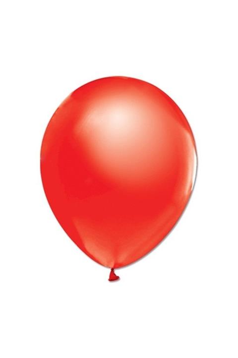 Parti Bulutu Metalik Kırmızı Balon