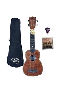 PUKA Bubinga Ağacı Sedefli Soprano Ukulele (kılıf - Pena - Tel Hediyeli)