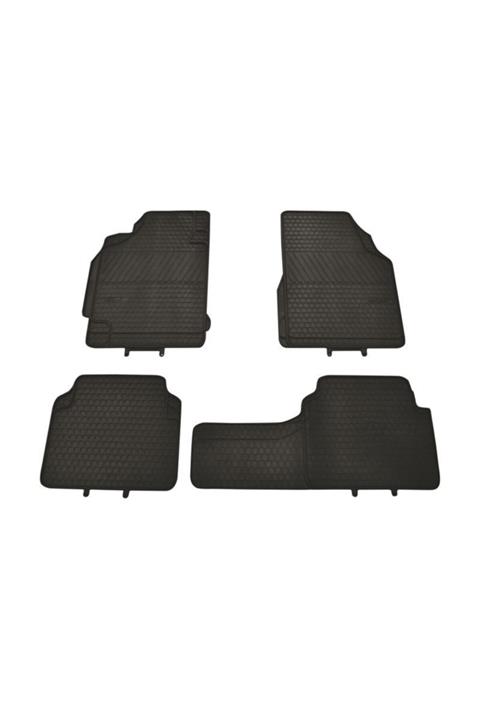 ÖZGÜÇYEDEK Paspas Saft Ustu Lux Tıp (2 On+1 Arka) Askılı Sıyah Megane