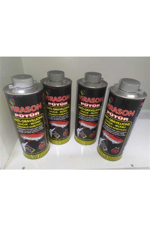 VİRASON 4 Adet Pütür Araç Altı Kaplama Gri 1 Kg