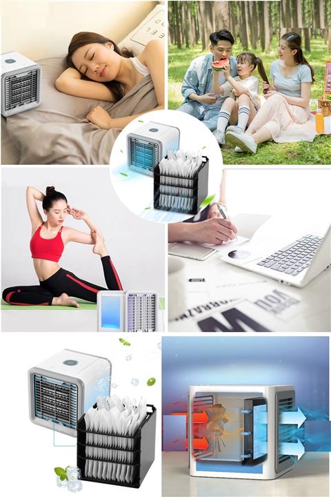 esmelen Su Haznesi 8 Saate Kadar Dayanabilen Arctıc Usb'li Mini Soğutucu Fan Taşınabilir Kablosuz Fan Pratik