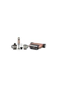 KORKMAZ A810-01 Tostema Midi Tost Makinesi-a447-09 Mia Mega Blender Set - Rosagold