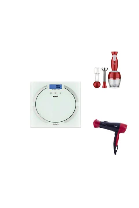 Fakir Blender Set-saç Kurutma Mak-banyo Baskülü 3 Lü Set