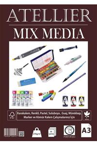 Atellier Mix Media Moda Tasarım Grafik Resim Defteri A3