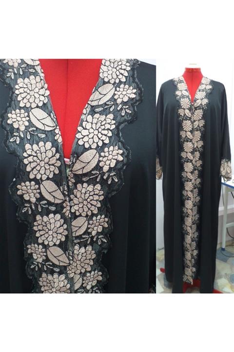 FİLİZ ŞANAL Kadın Siyah Kaftan