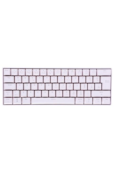 ROYAL KLUDGE Rk61 %60 Kablosuz Mekanik Oyuncu Klavyesi-rgb-hot Swappable-red Switch-türkçe Tuş Düzen