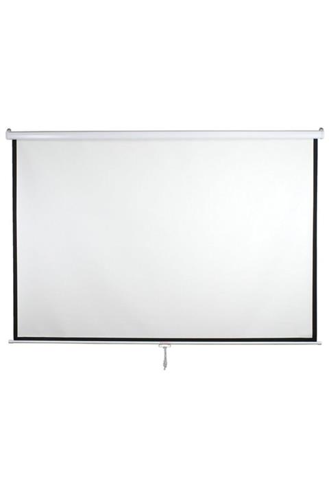 CODEGEN As-20 200x200 cm Storlu Manuel Gümüş Kumaş Projeksiyon Perdesi