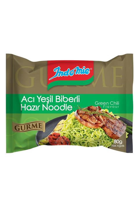 İndomie Gurme Serisi Acı Yeşil Biberli Hazır Noodle