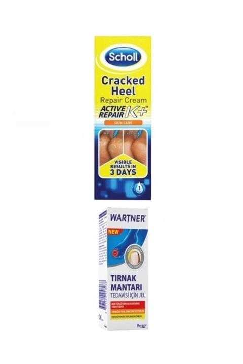 Wartner Keratin Içeren Yoğun Bakım Sağlayan Topuk Kremi+el Ve Ayak Tırnakları Için Tırnak Mantar Tedavi Jeli