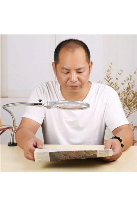 yakpen Işıklı Büyüteç Çalışma Masası Lambalı Büyüteç