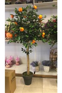 Gardenonya Dekoratif Yapay Mandalina Ağacı 170 Cm Iç Ve Dış Mekan Ağacı