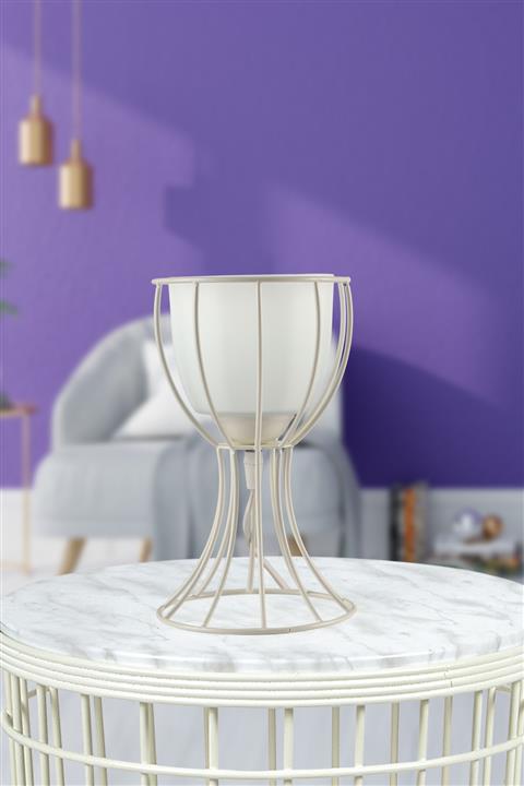 Begüsa Tarz Masa Lambası Beyaz