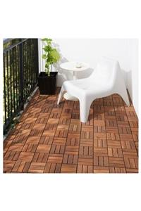 GUNBO OUTDOOR Parke Balkon Teras Yer Döşemesi ( 30 X 30 Cm ) Kahverengi 9 Adet (0.81 M2 )