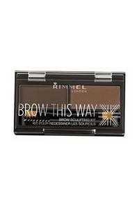 RIMMEL LONDON Kaş Kiti - Brow This Way Kit Dark Brown 3607344535044