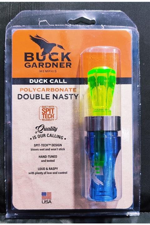 BUCK GARDNER Polycarbonate Double Nasty Ördek Düdüğü
