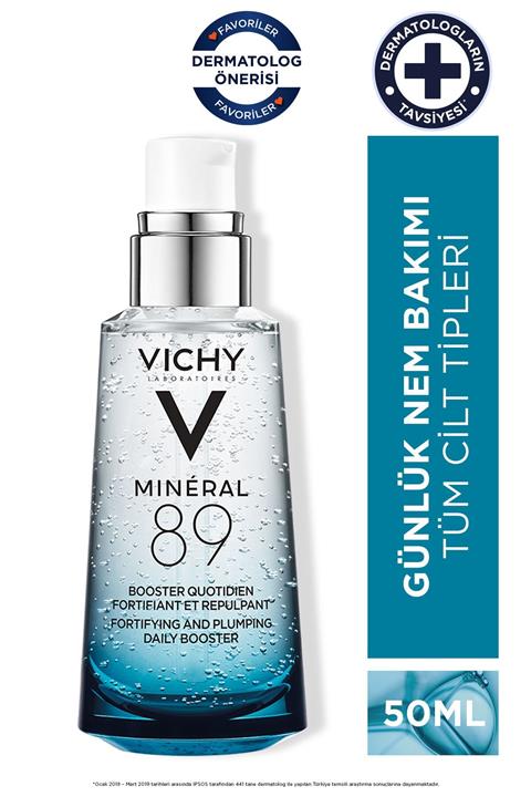 Vichy Mineral 89 Hyalüronik Asit İçeren Nemlendirici ve Güçlendirici Serum 50 ml 3337875543248