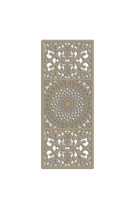 Liar Dekor Liar Ahşap Seperatör (Paravan) - KSP-204 - (18 mm) - (69 cm x 139 cm) - (Ham)