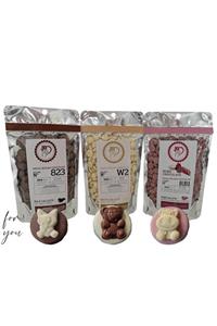 Callebaut Sütlü Çikolata 100 gr Beyaz Çikolata 100 gr Ruby Çikolata 100 gr