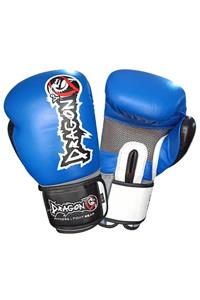 Dragon Unisex Mavi  Deri Muay Thai Ve Kick Boks Eldiveni