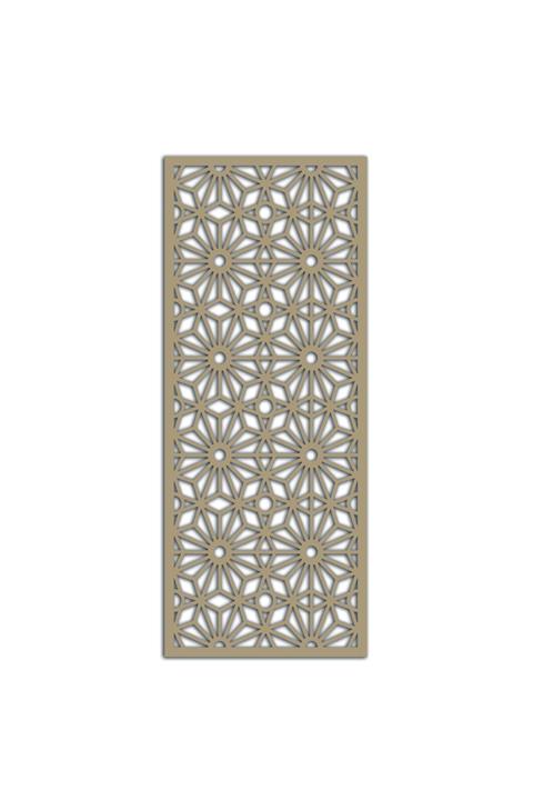 Liar Dekor Liar Ahşap Seperatör (Paravan) - KSP-202 - (18 mm) - (69 cm x 139 cm) - (Ham)