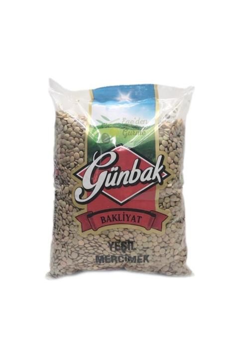 Günbak Yerli Yeşil Mercimek 1 Kg X 2 Adet