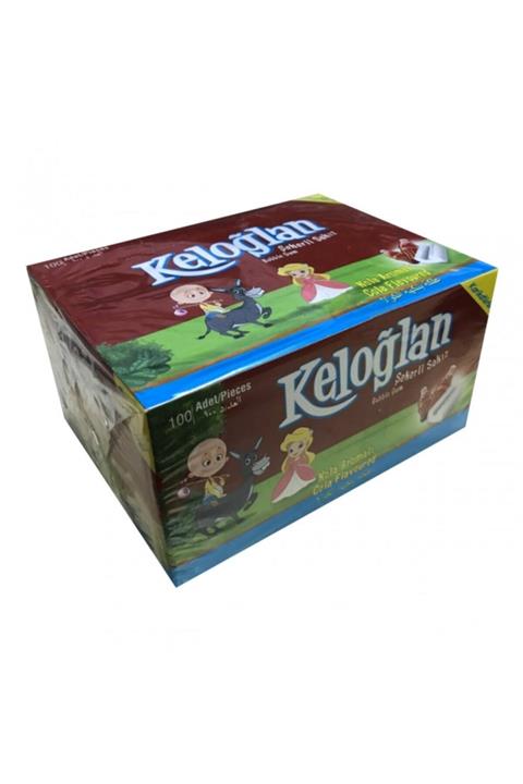 Kervan Keloğlan Şekerli Sakız 100 Adet Kola Aromalı