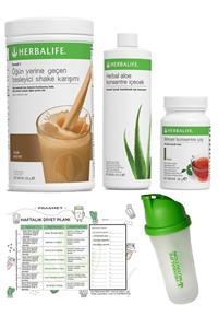 Herbalife 4'lü Set - Fındık Shake + Klasik Aroma Çay + Aloe Vera +shaker Ve Diyet Listesi