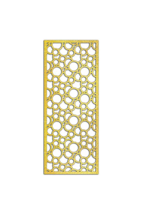 Liar Dekor Liar Ahşap Seperatör (Paravan) - KSP-36 - (18 mm) - (100 cm x 210 cm) - (Gold)
